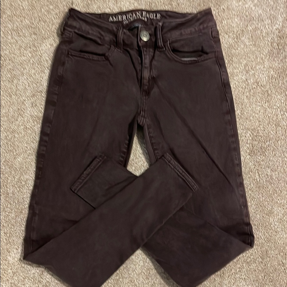 American Eagle Outfitters Women's Brown/burgundy Jeans